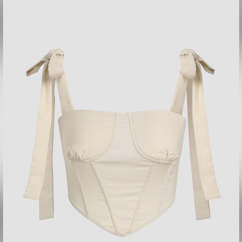 Cute corset with ribbon strap